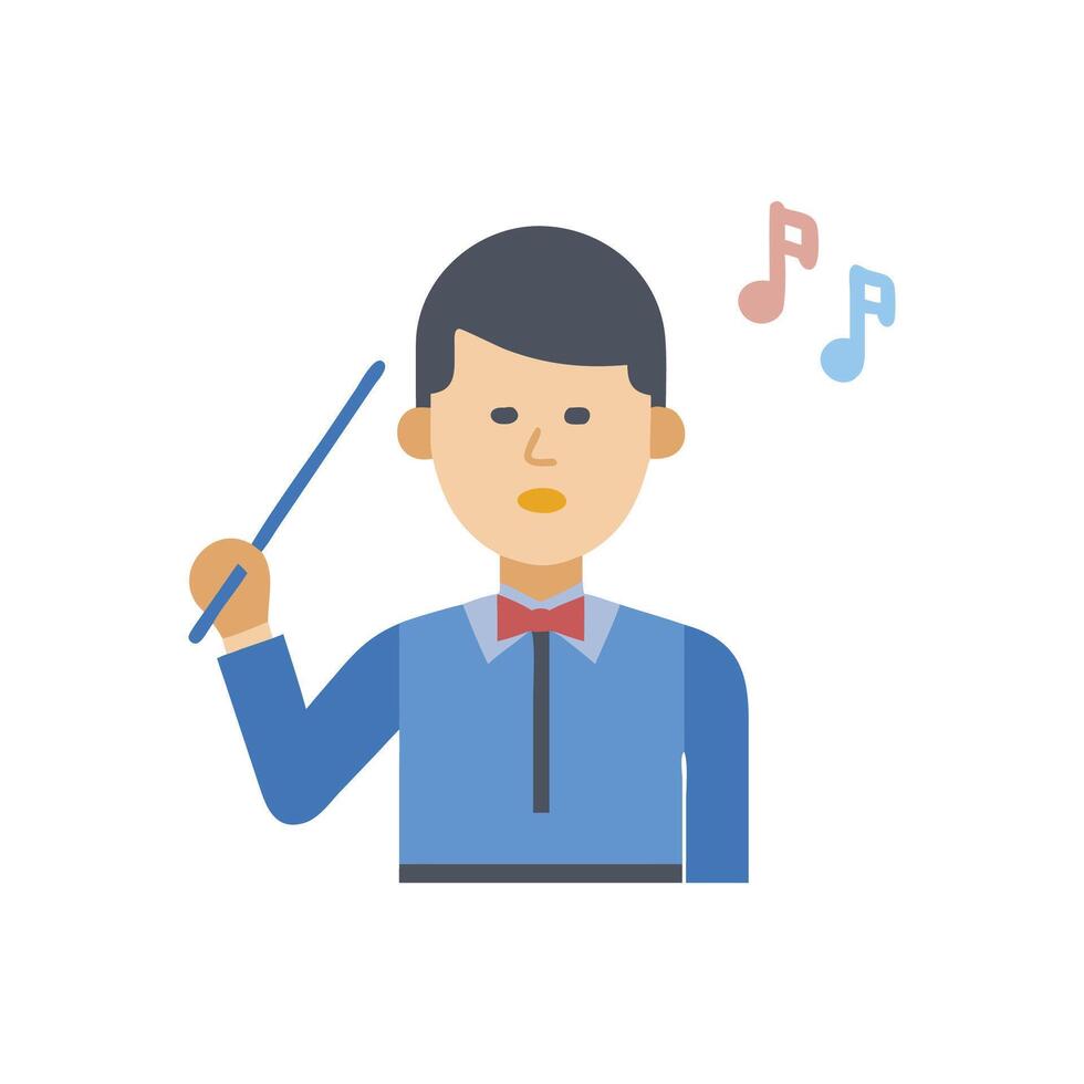 Music Conductor Icon for Orchestra vector