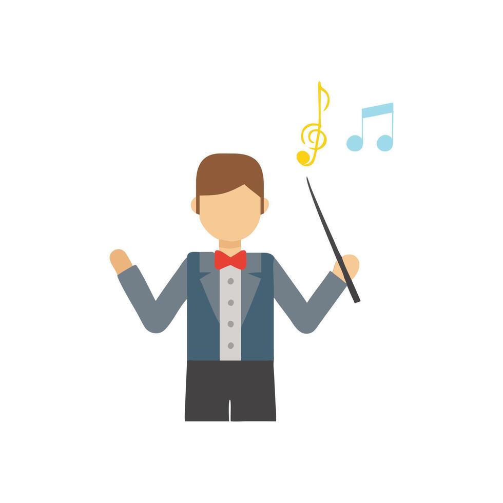 Icon for Conductors in Music vector