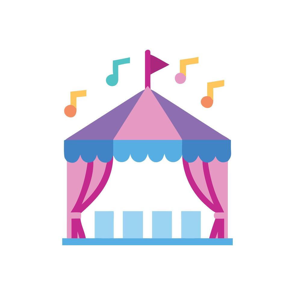 Icon for Music Festival Tents vector