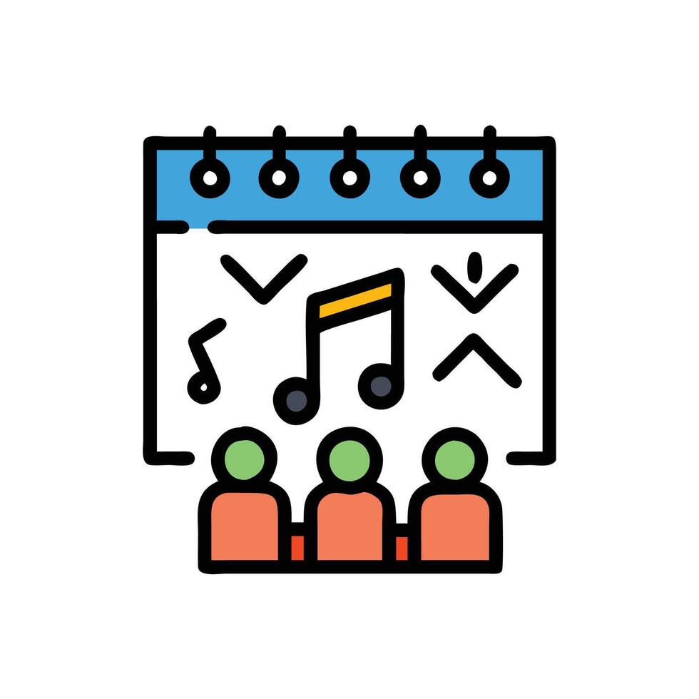 SVG Icon for Music Festivals vector