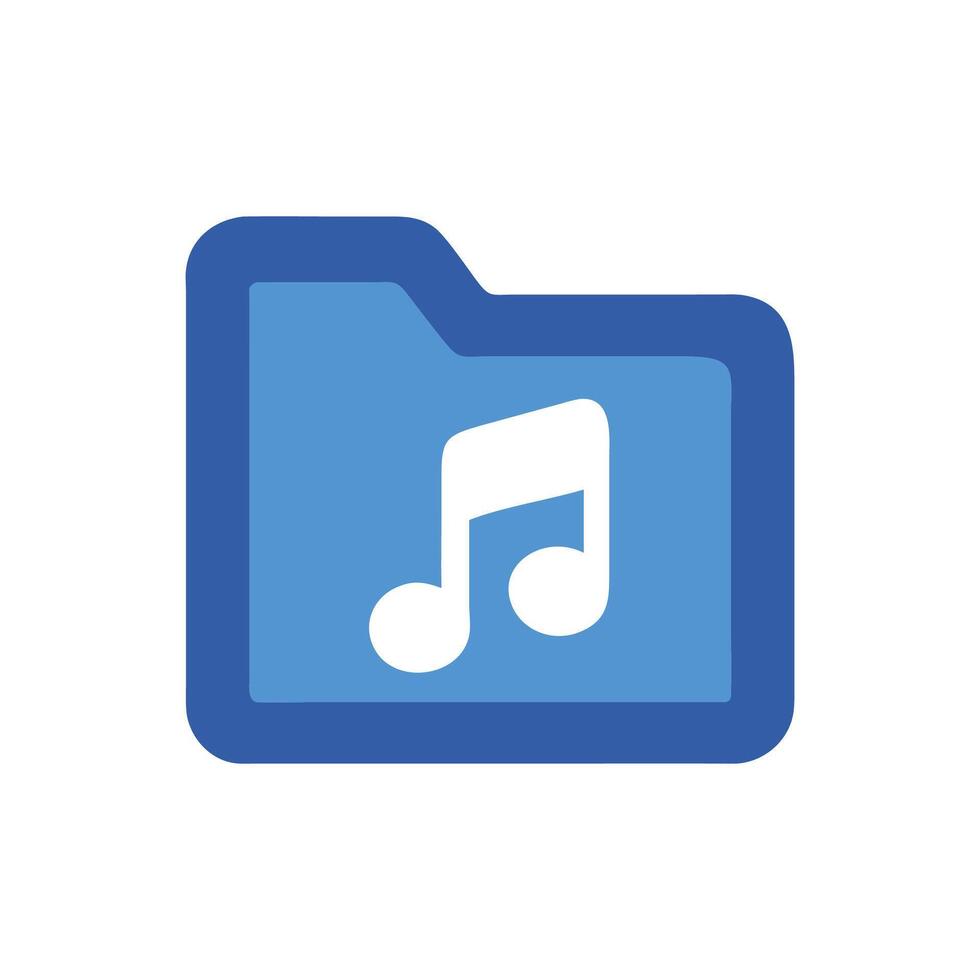Icon for Organizing Music Files vector