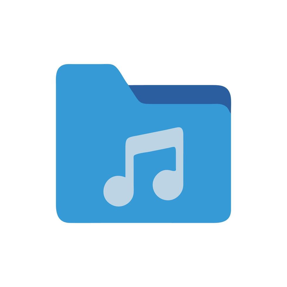 Icon for Music Folder Organization vector
