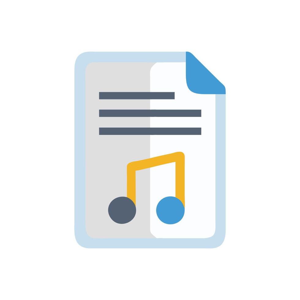 Icon for Music Song Lyrics vector