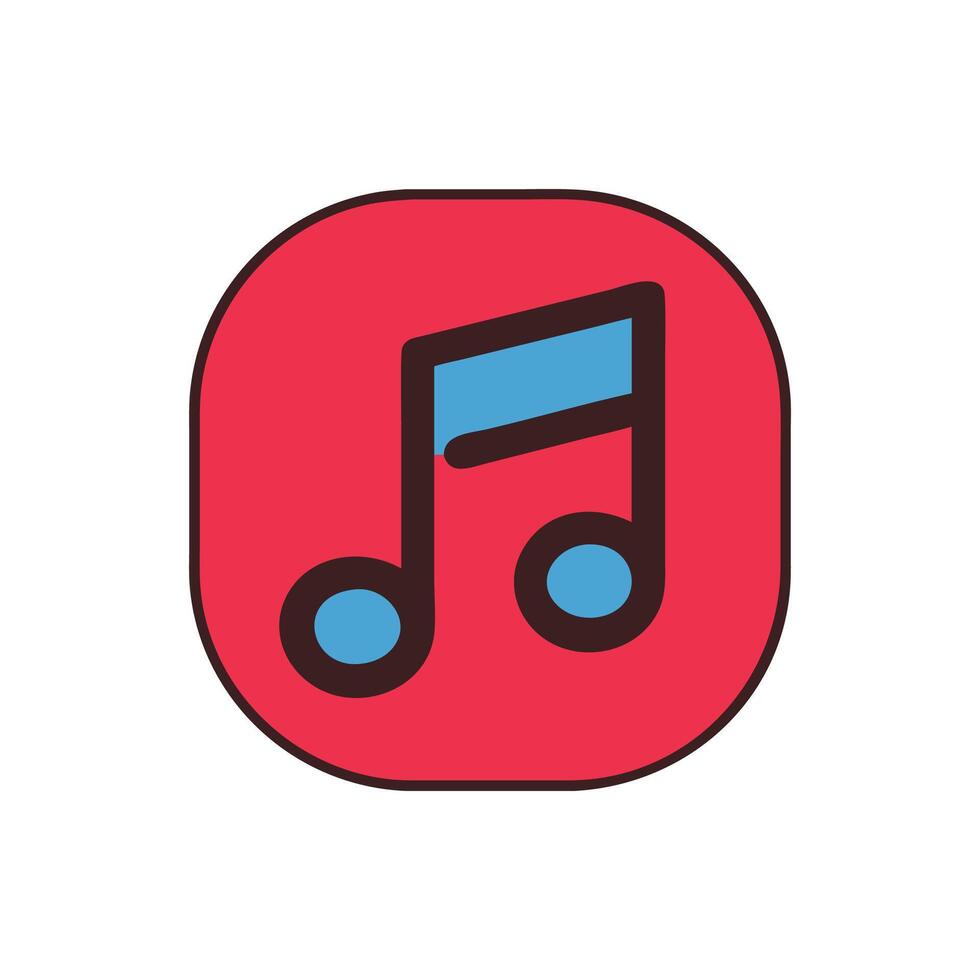 Icon for Composing Musical Notes vector