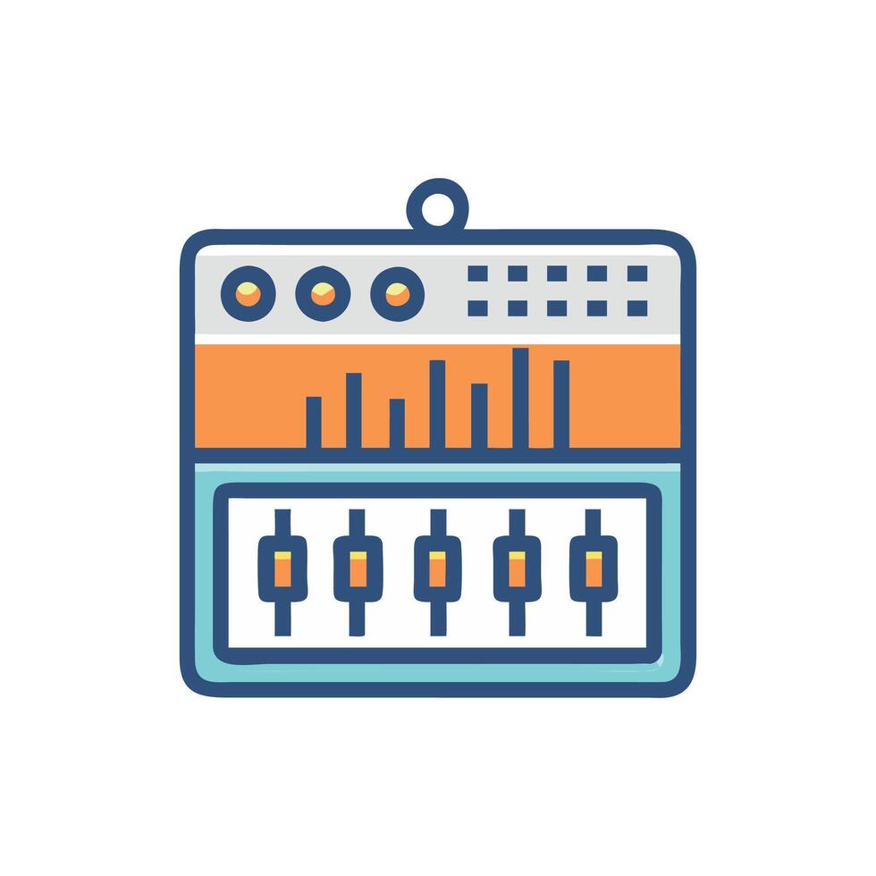 Music Production Icon for Creators vector