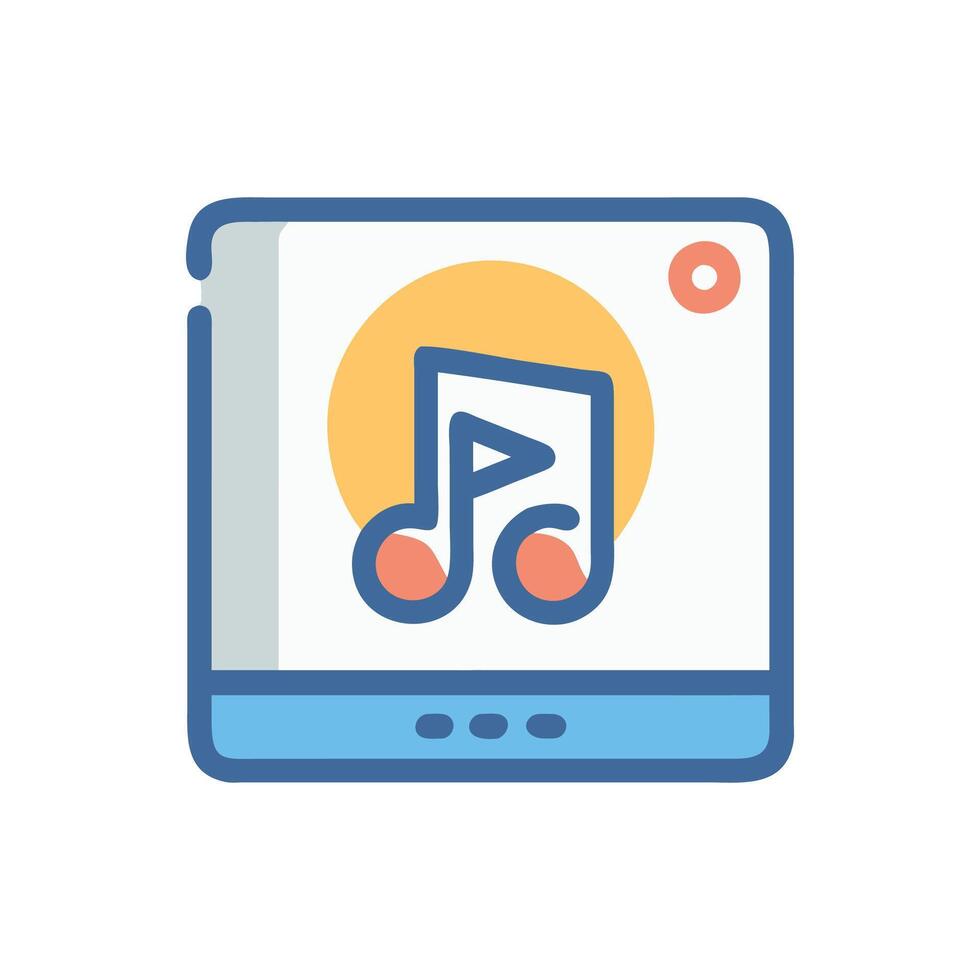 Icon for Music Streaming Platforms vector