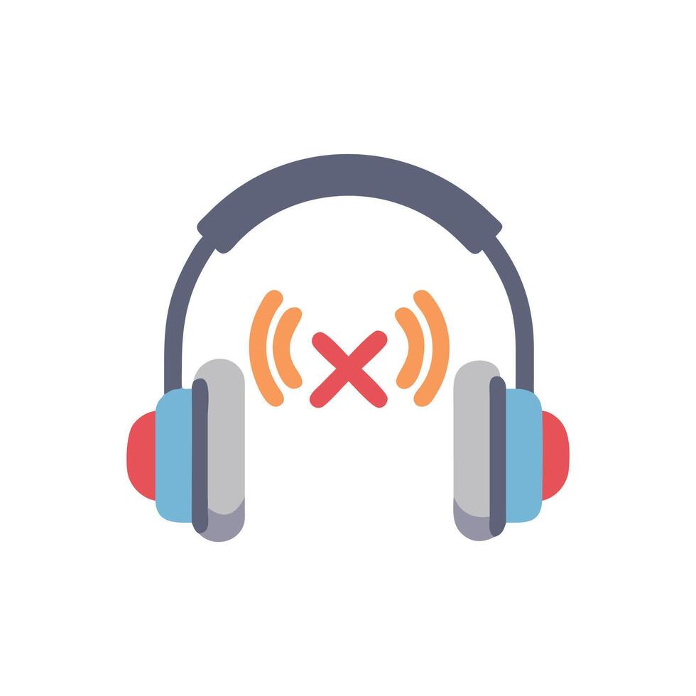 Headphones Icon for Music Listening vector