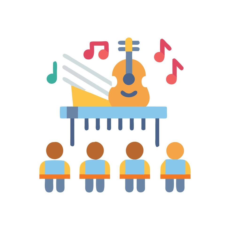 SVG Icon for Music Orchestras vector