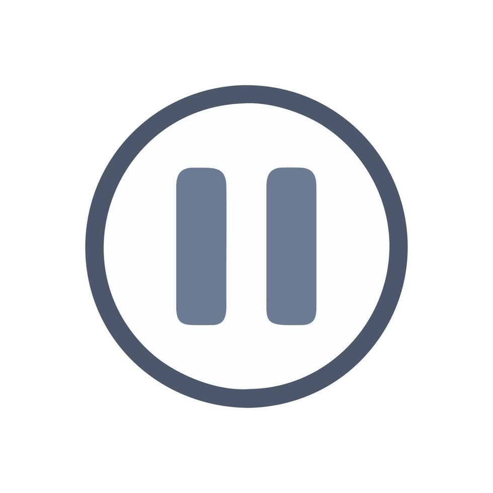 Icon for Pausing Music Playback vector