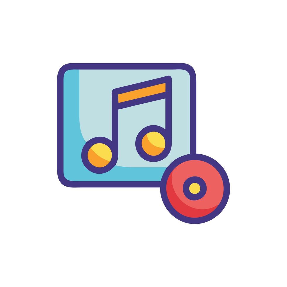 Pop Music Icon for Genre Representation vector