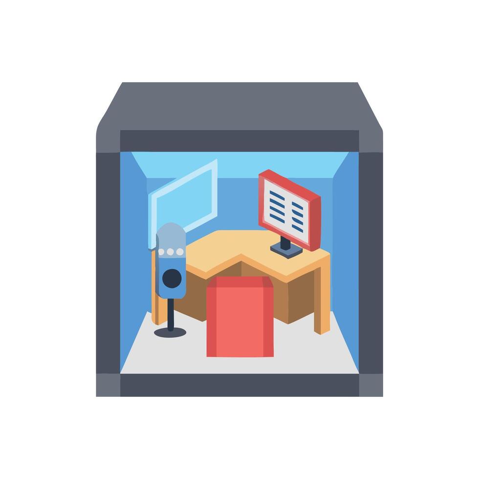 Icon for Music Studio Booths vector
