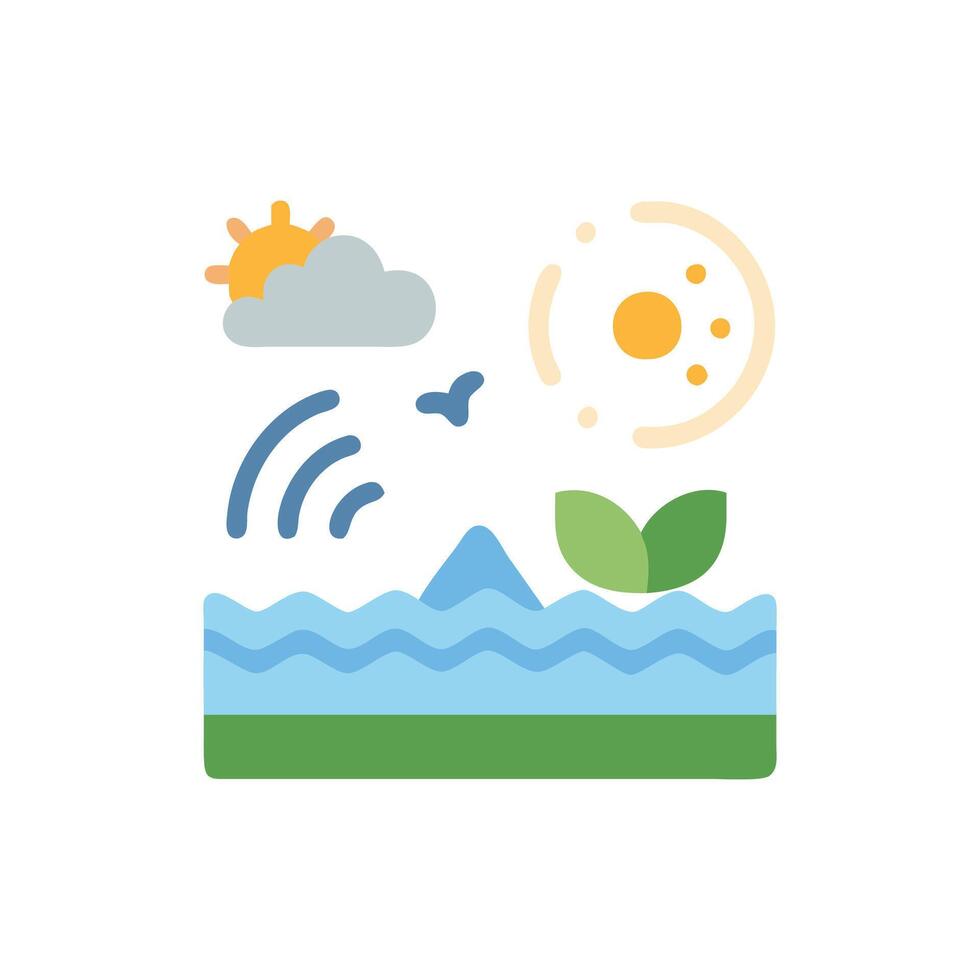 SVG Icon for Relaxing Nature Sounds vector