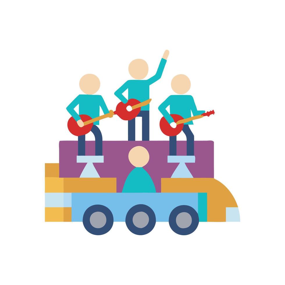 SVG Icon for Rock Band Tours vector