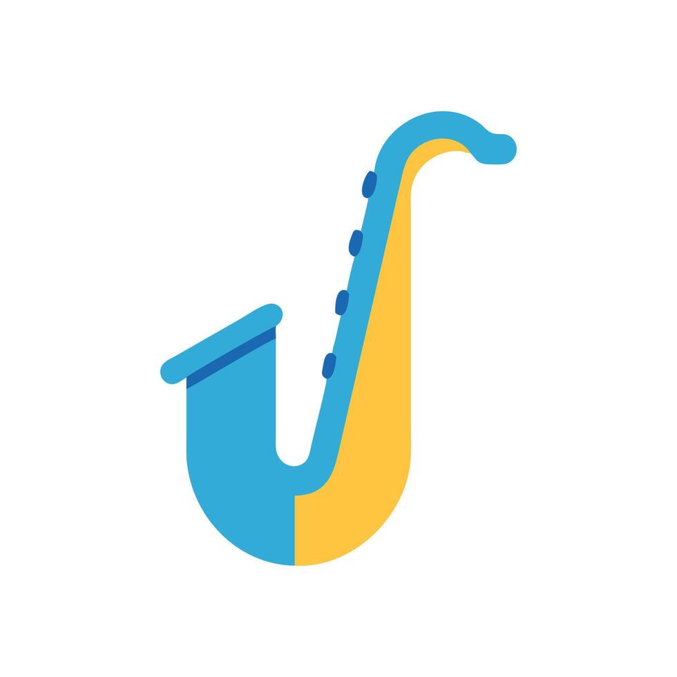 Saxophone Icon for Music Performers vector
