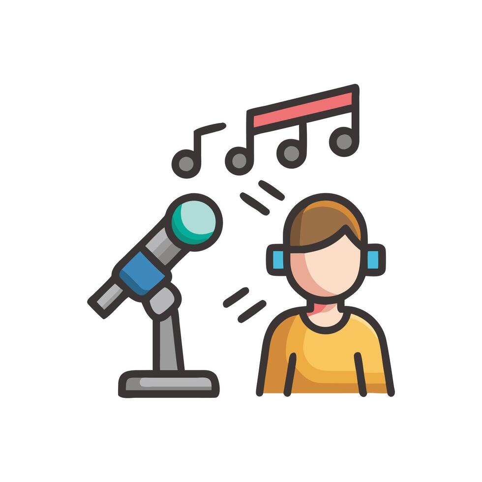 Icon for Auditions in Singing Competitions vector