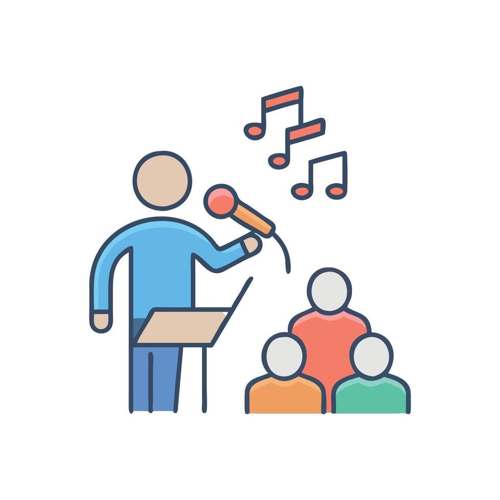 Icon for Music Auditions and Competitions vector