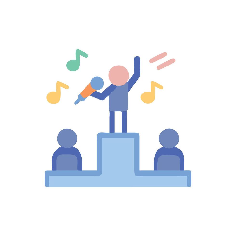 Icon for Singing Competitions vector