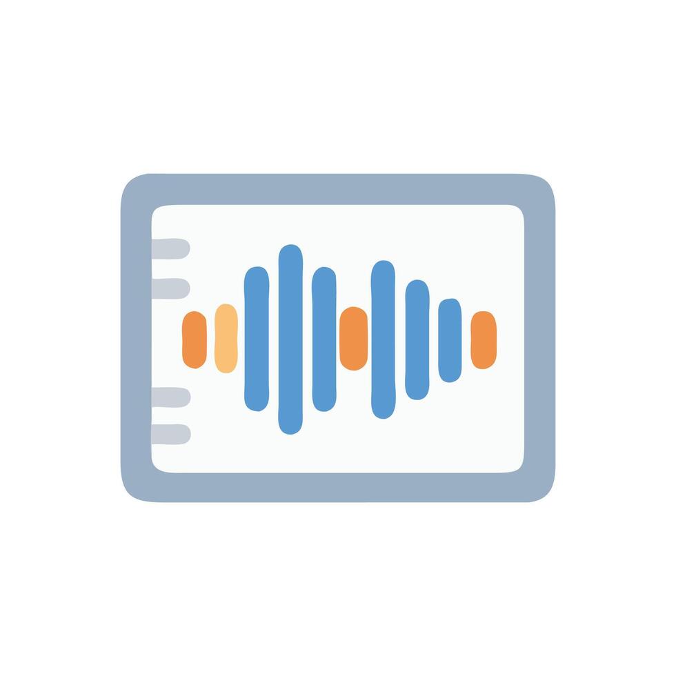 Sound Equalizer Icon for Audio Tuning vector