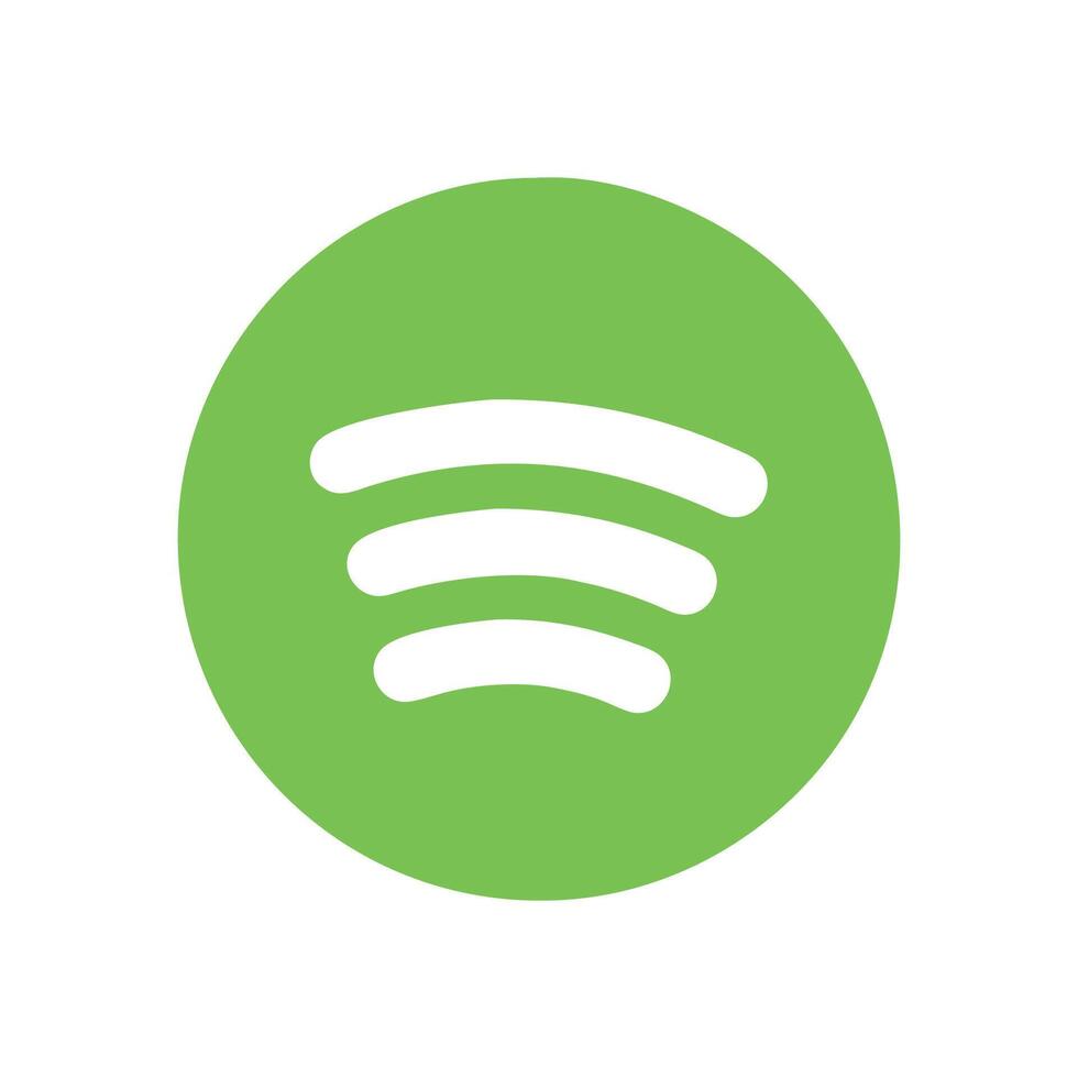 Spotify Icon for Music Streaming vector