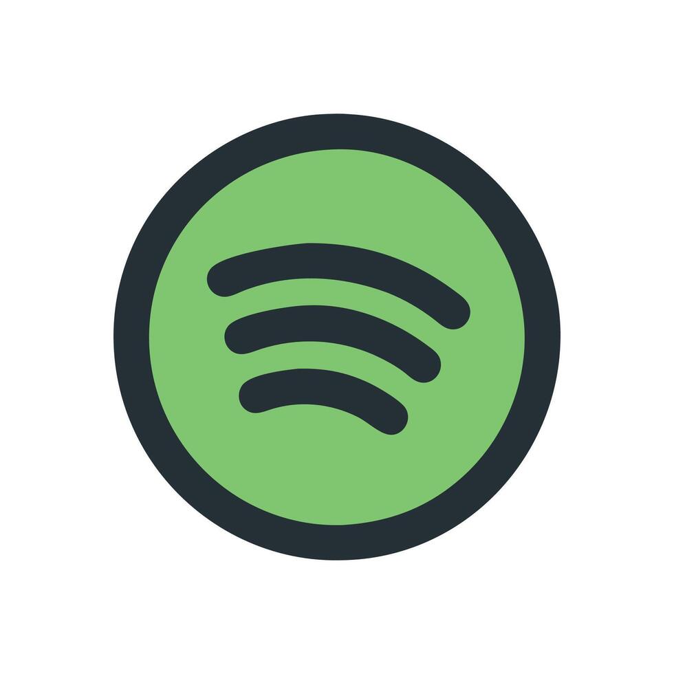 Icon for Spotify Audio Streaming vector