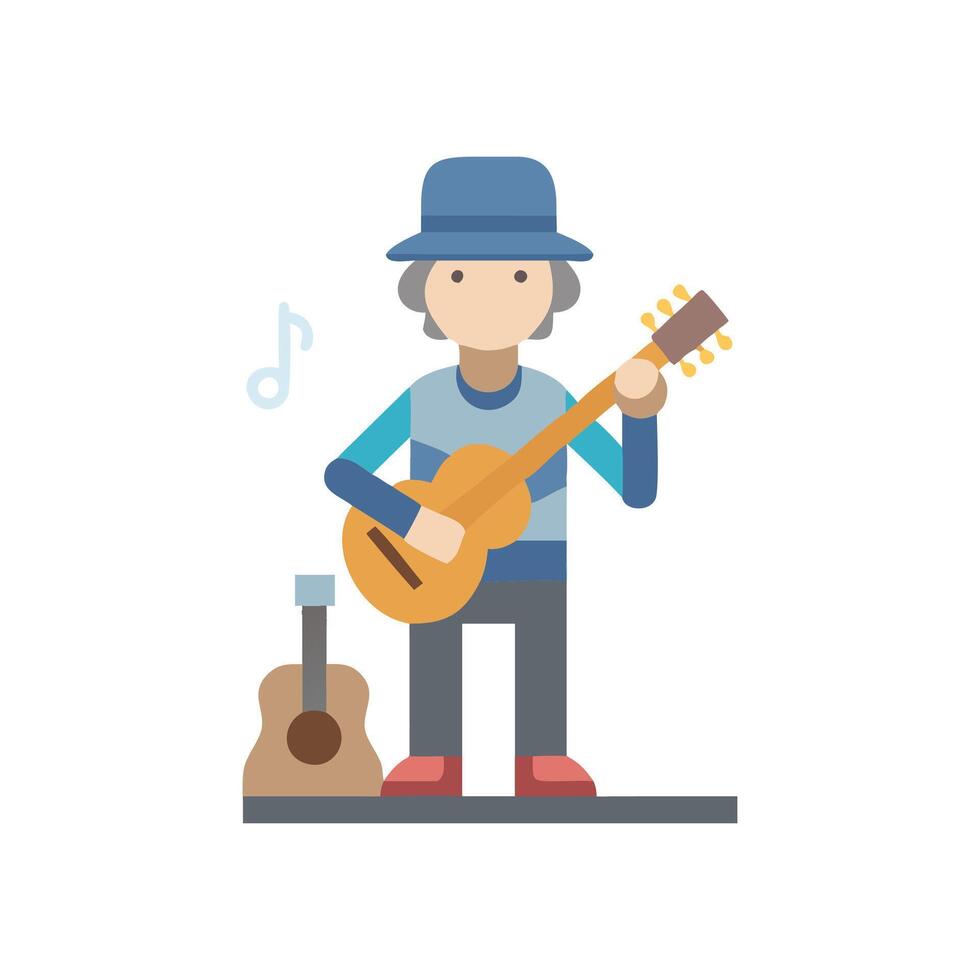 Icon for Musicians Performing on Streets vector