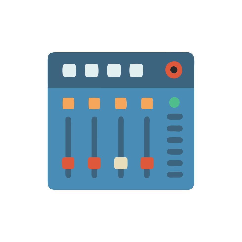 Icon for Mixing Consoles in Sound Production vector