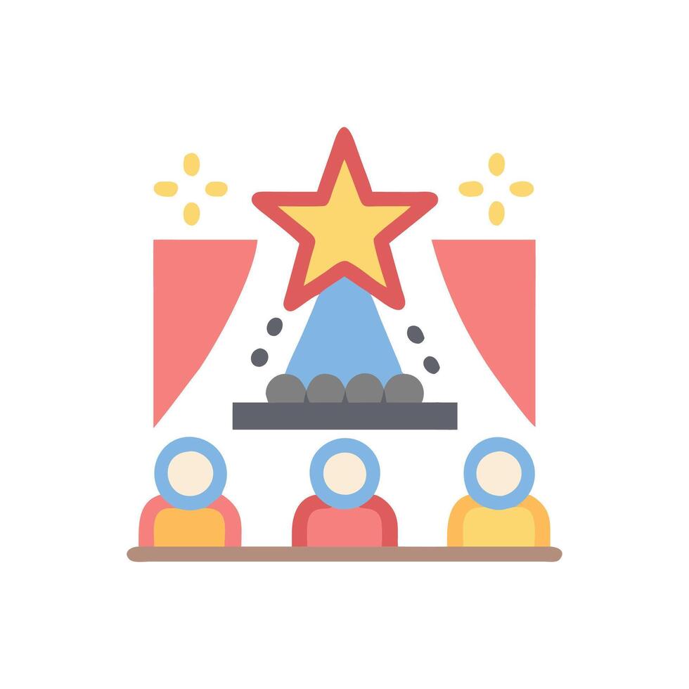 Talent Show Icon for Competitions vector