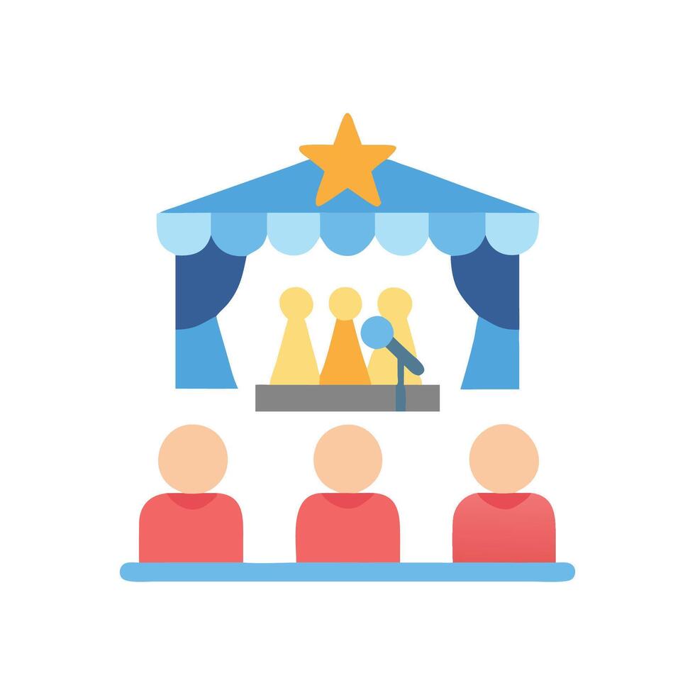 Icon for Shows Featuring Talents vector