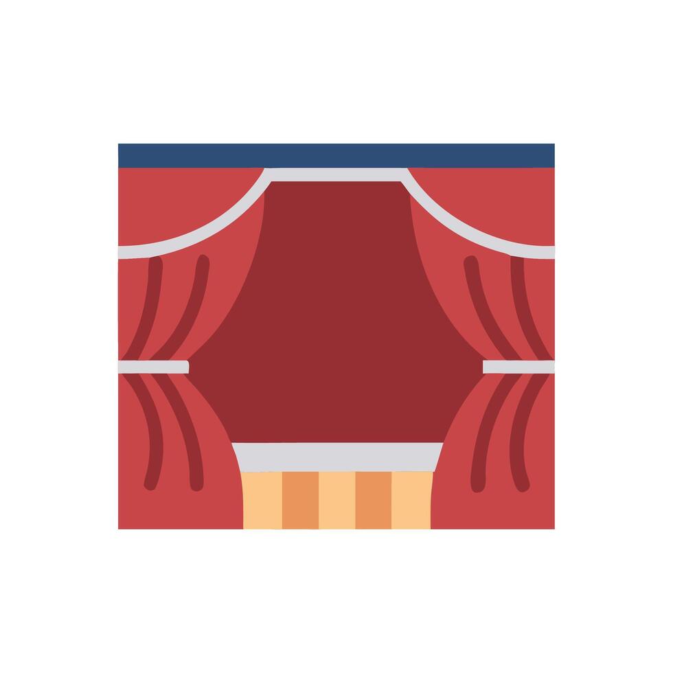 Icon for Curtains in Theaters vector