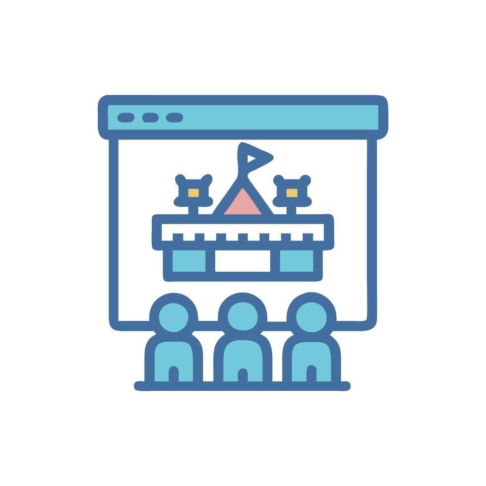SVG Icon for Theme Park Shows vector