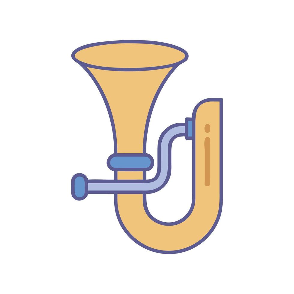 Icon for Playing Tuba Instruments vector