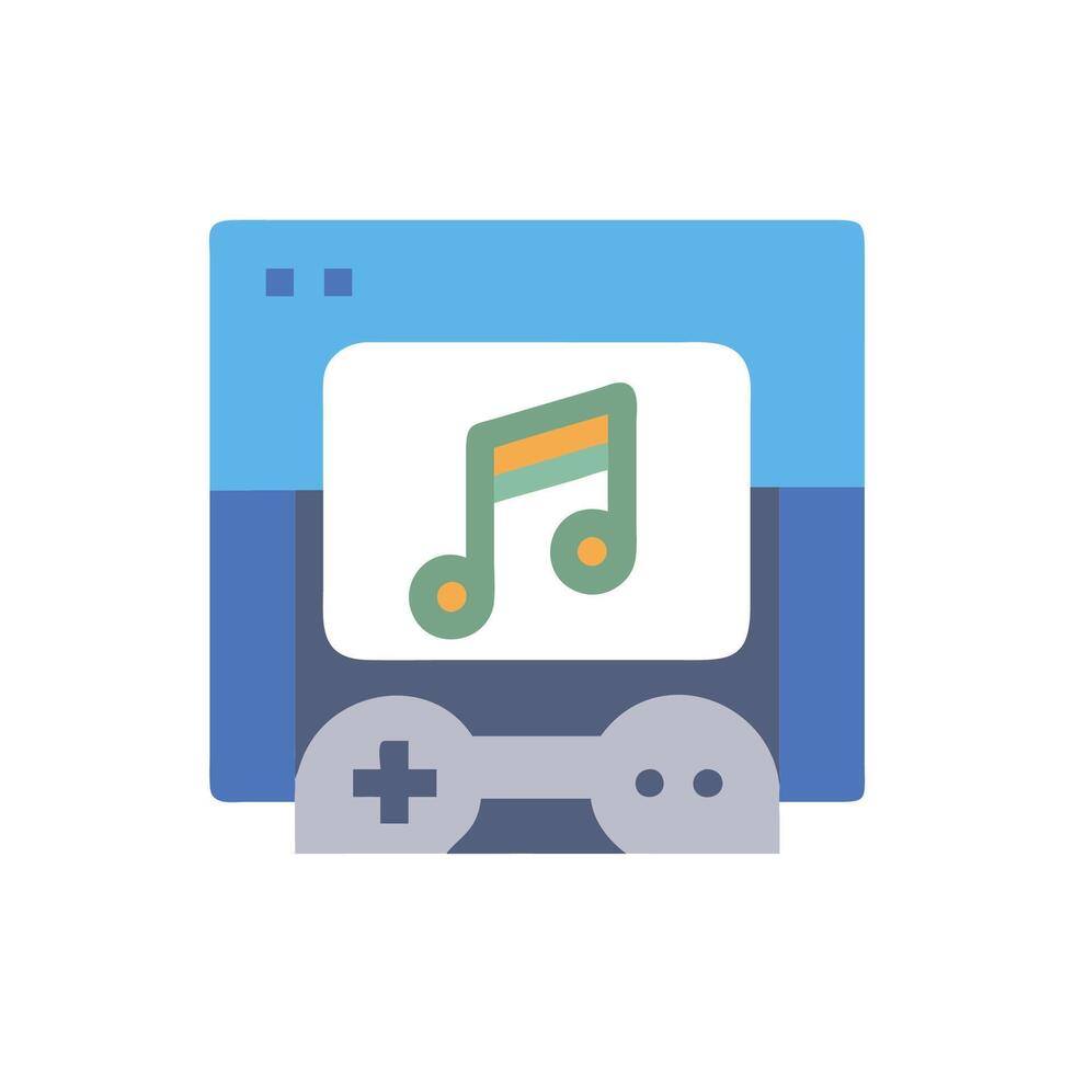 Exciting Game Soundtrack Icon vector