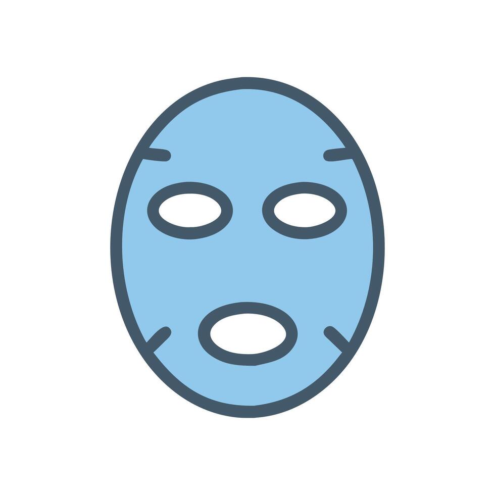 Modern Facial Mask Icon Design vector