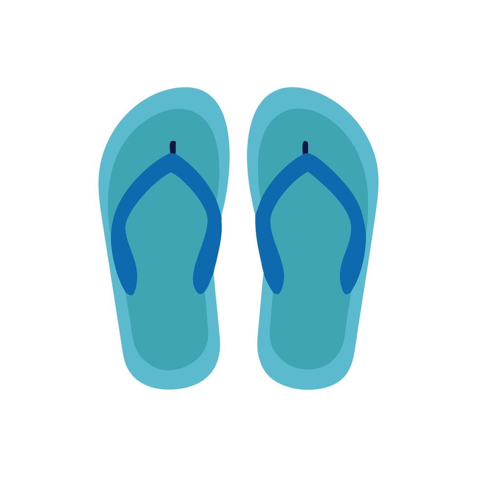 Casual Flip Flops Icon for Summer vector