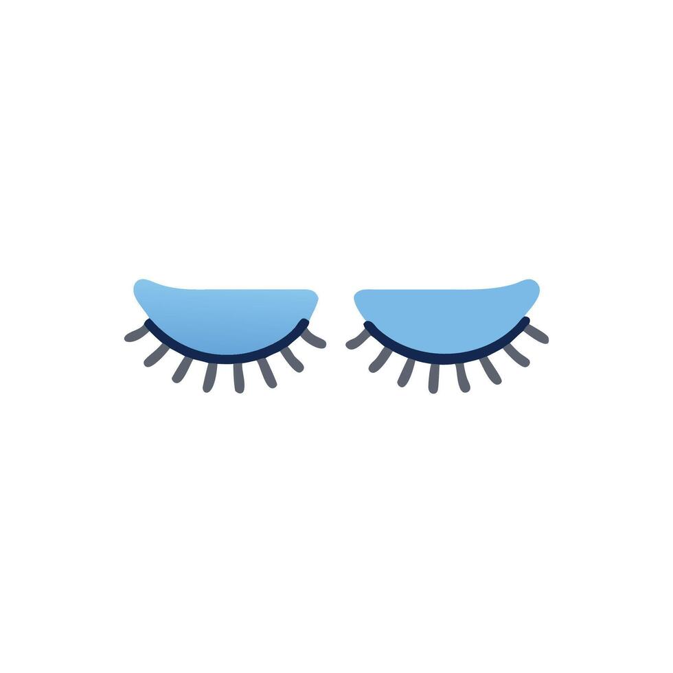 Stylish False Eyelashes Icon for Eye Makeup vector