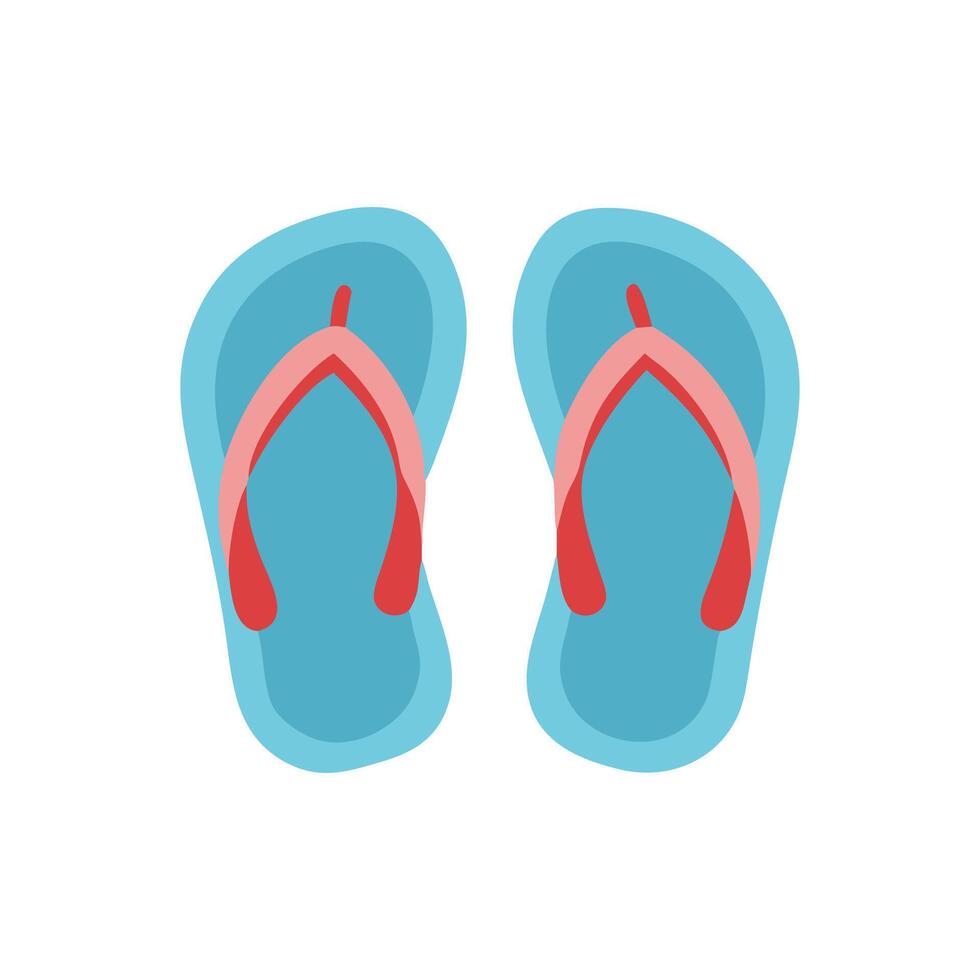 Stylish Flip Flops Icon for Vacation vector