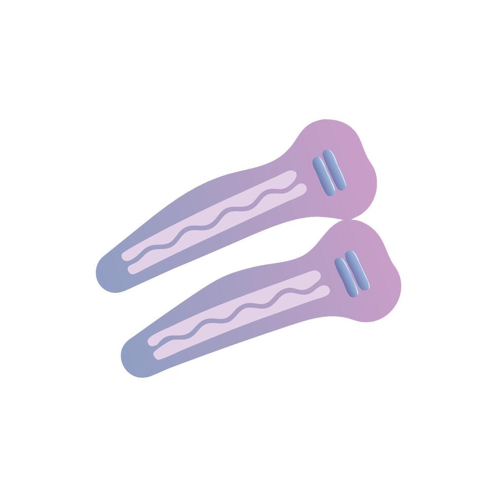 Stylish Hair Clips Icon for Everyday Use vector