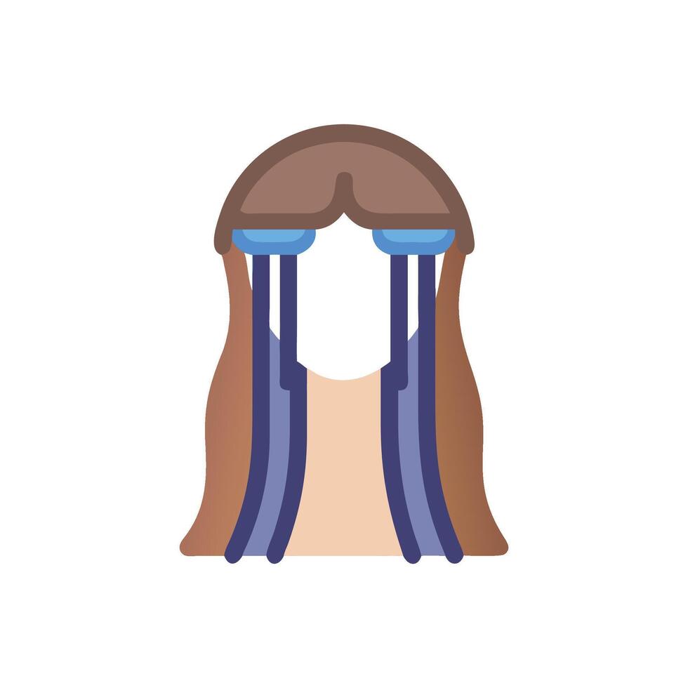 Chic Hair Extensions Icon for Volume vector