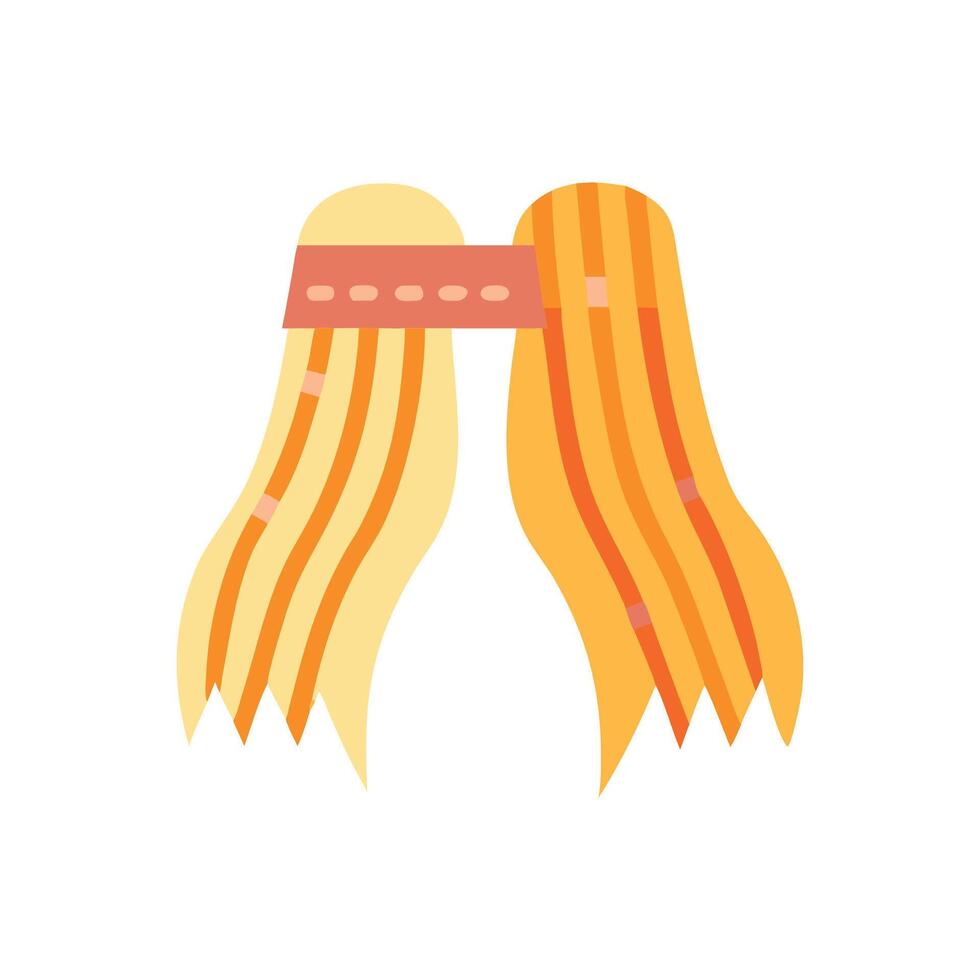 Modern Hair Extensions Icon Design vector