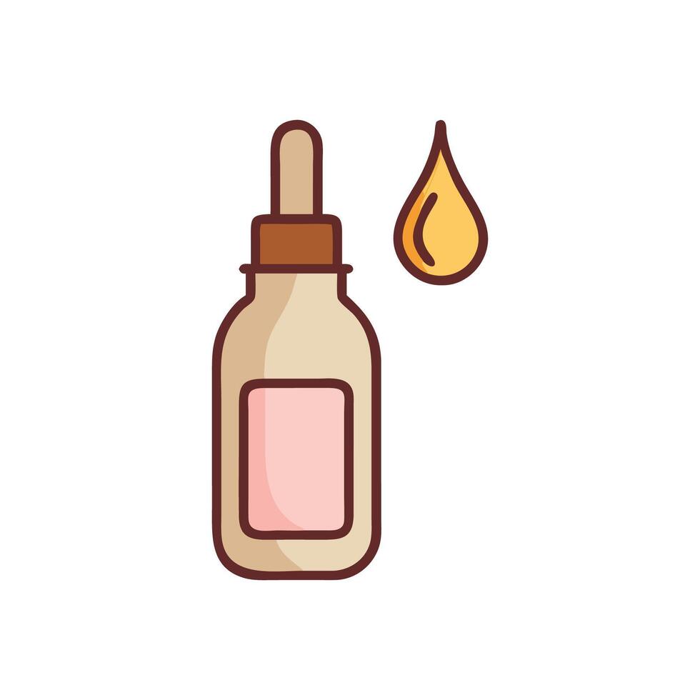 Modern Hair Serum Icon Design vector