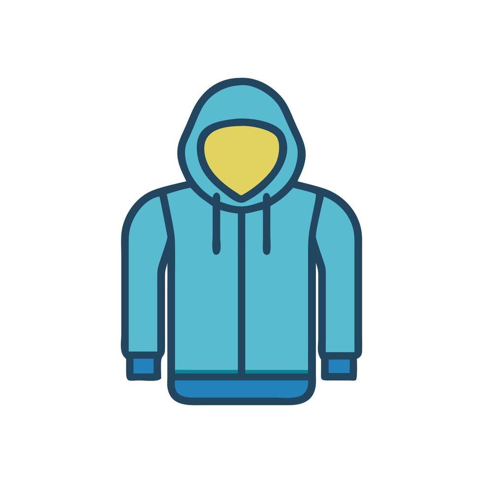 Modern Hoodie Icon Design vector