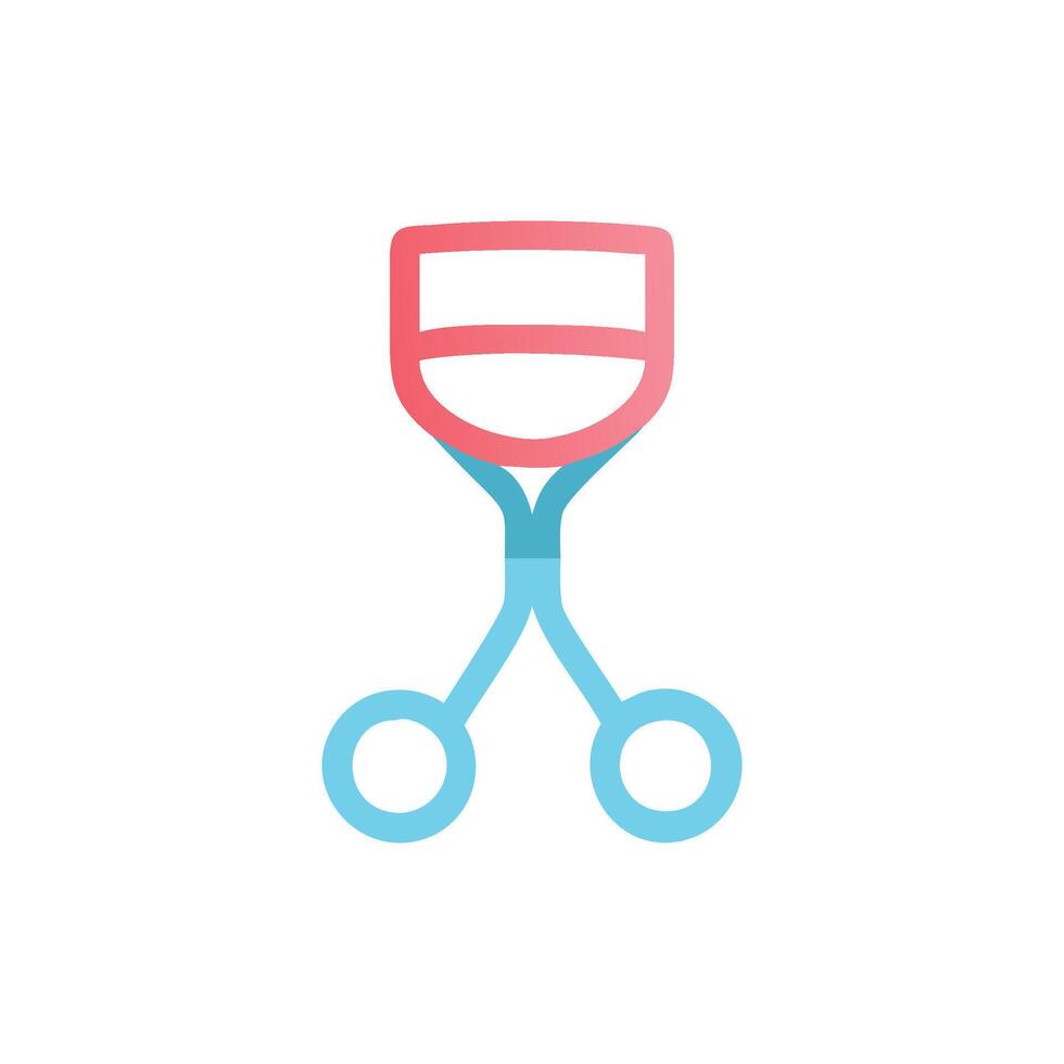Modern Lash Curler Icon Design vector
