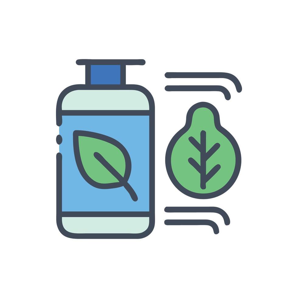 Modern LeaveIn Conditioner Icon Design vector