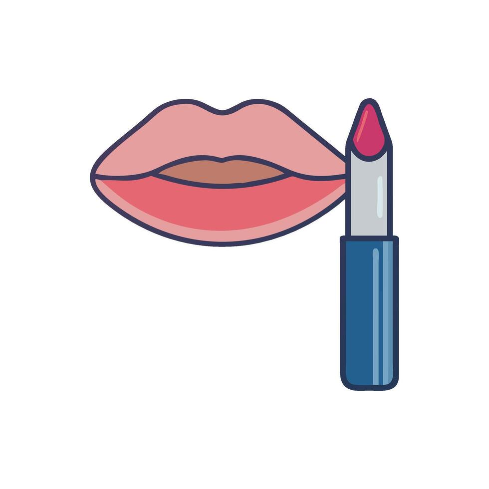 Chic Lip Liner Icon for Precision vector