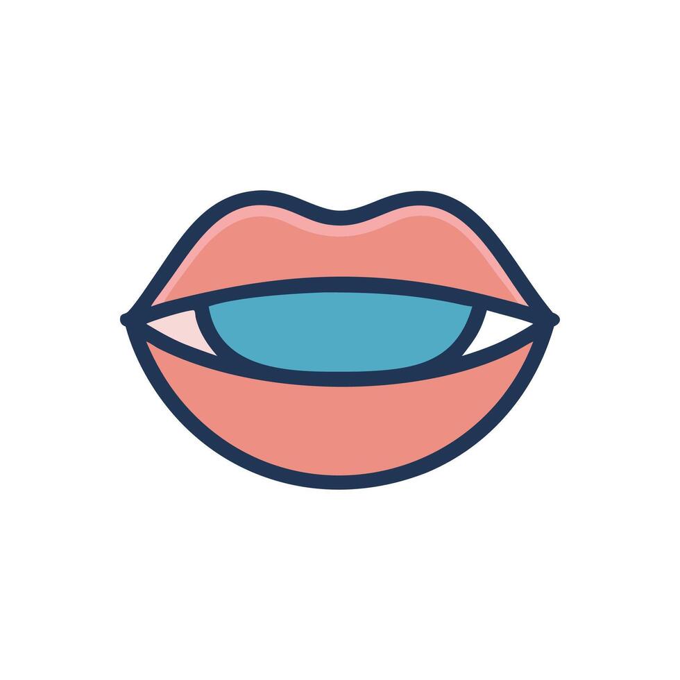 Chic Lip Mask Icon for Hydration vector