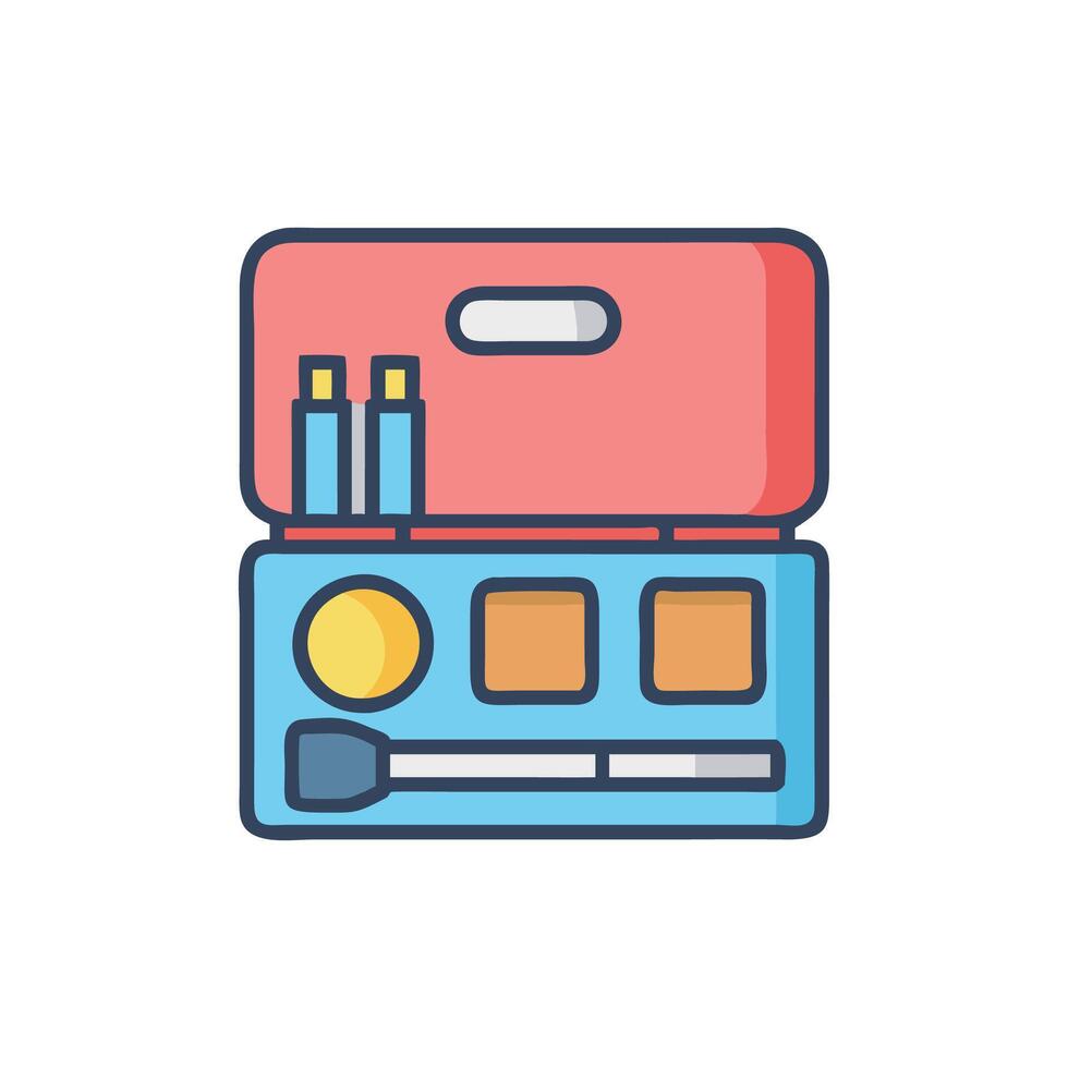 Chic Makeup Case Icon for Storage vector