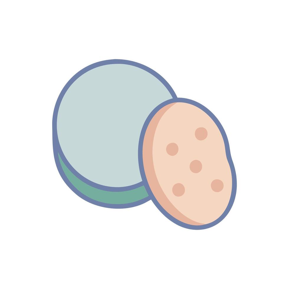 Essential Makeup Sponge Icon for Application vector