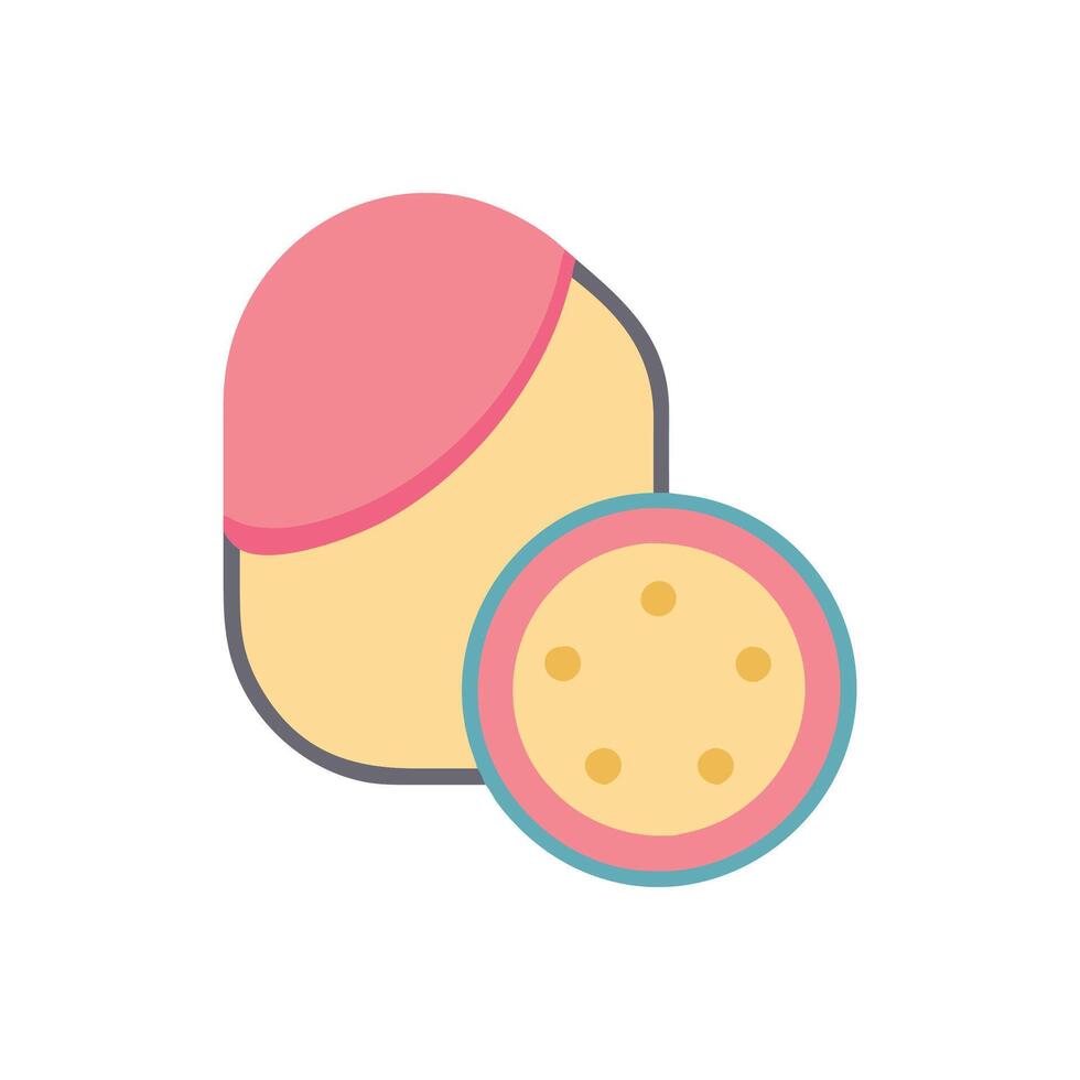 Modern Makeup Sponge Icon Design vector