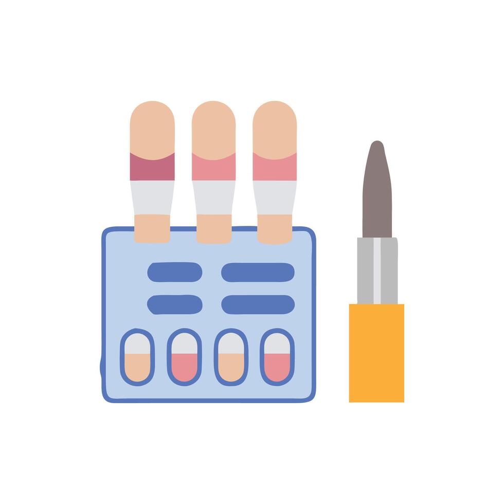 Essential Nail Art Kit Icon for Creativity vector