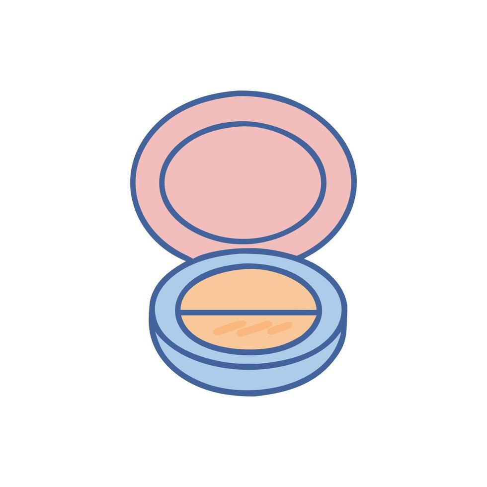 Stylish Powder Puff for Flawless Finish vector